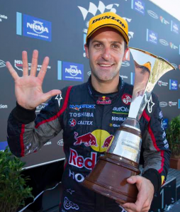 Newly crowned five-time champion Jamie Whincup