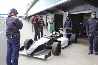 Will Brown took part in a Formula 4 test at Phillip Island