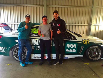 Will Brown (centre) pictured with Cameron McConville and Nick Percat enjoyed a solid run with the Lucas Dumbrell Motorsport squad 