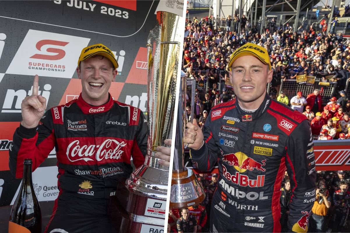 Triple Eight signed Will Brown (left) as Shane van Gisbergen's replacement, but the NASCAR-bound driver says he was hoping Richie Stanaway (right) would get the nod