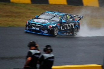Will Davison had his first taste of the Mercedes in Sydney