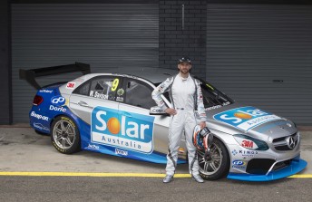 Will Davison with his newly liveried Erebus Motorsport Mercedes