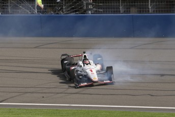 Will Power received a ,000 fine after shoving an official following his crash at Fontana last weekend