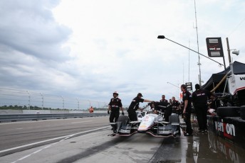 IndyCar has been forced to abandon qualifying in New Orleans. The grid has been determined by owners points with series champ Will Power starting from second 