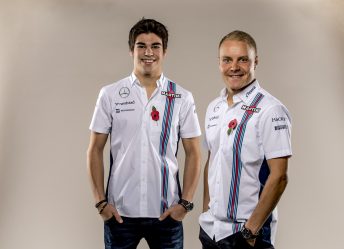 Lance Stroll (left) and Valtteri Bottas will drive for WIlliams in 2017