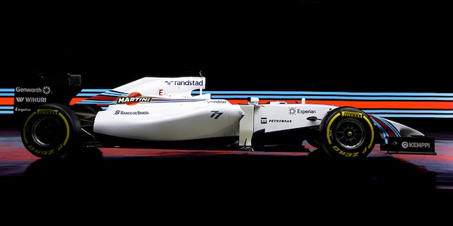 Williams sports primary backing from Martini this season