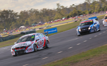 Wood was chased all the way to the flag by Perkins