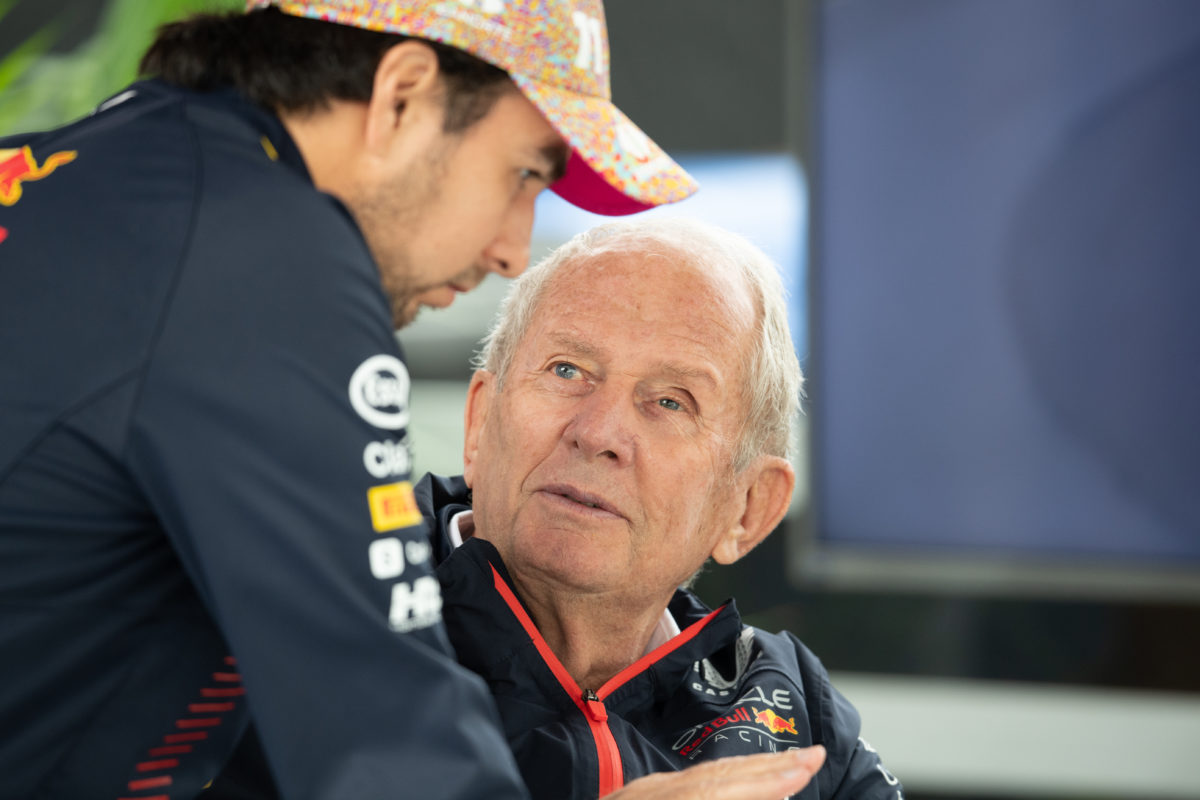 Helmut Marko has been forced to apologise to Sergio Perez for a slur against the Mexican driver