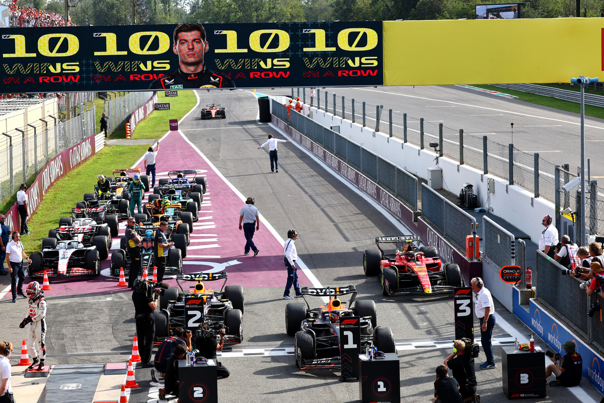 The field in parc ferme following the Italian Grand Prix. Image: XPB Images