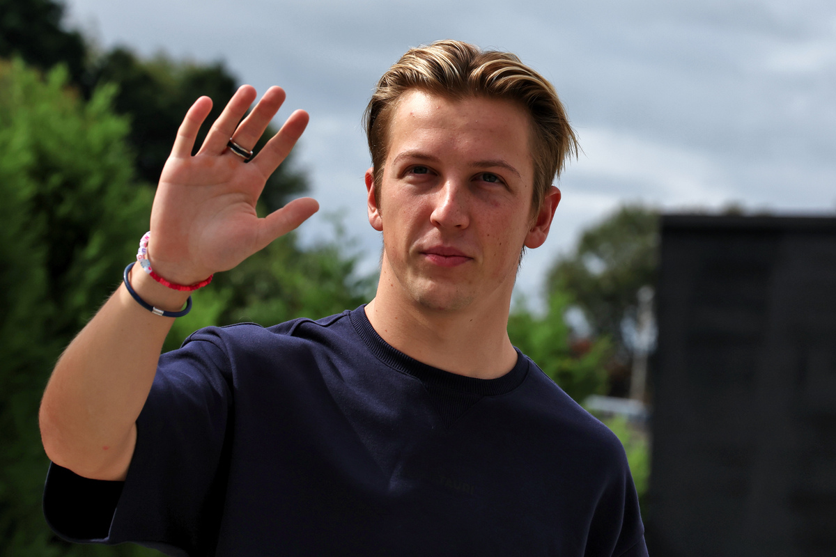 Liam Lawson is preparing for what is likely his last F1 appearance of 2023. Image: Moy/XPB Images