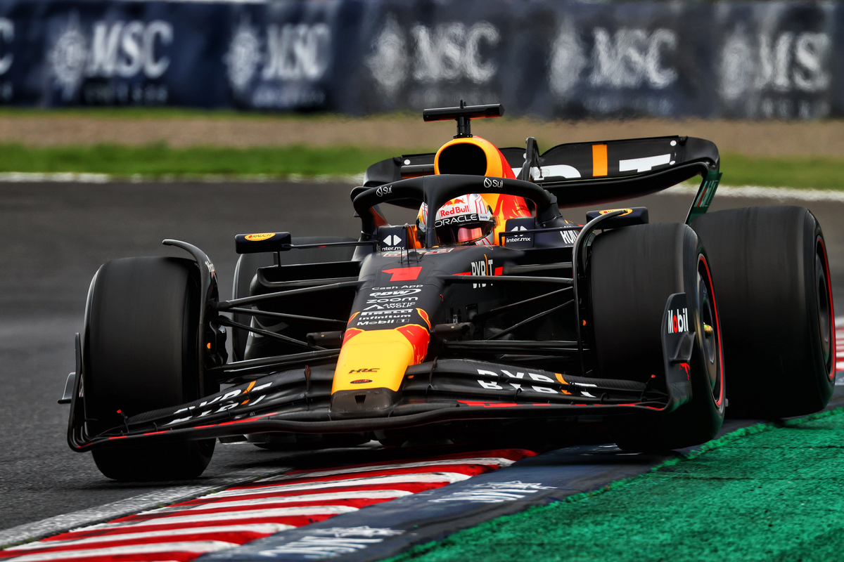 Max Verstappen was fastest in both Friday practice sessions in Japan. Image: Coates / XPB Images