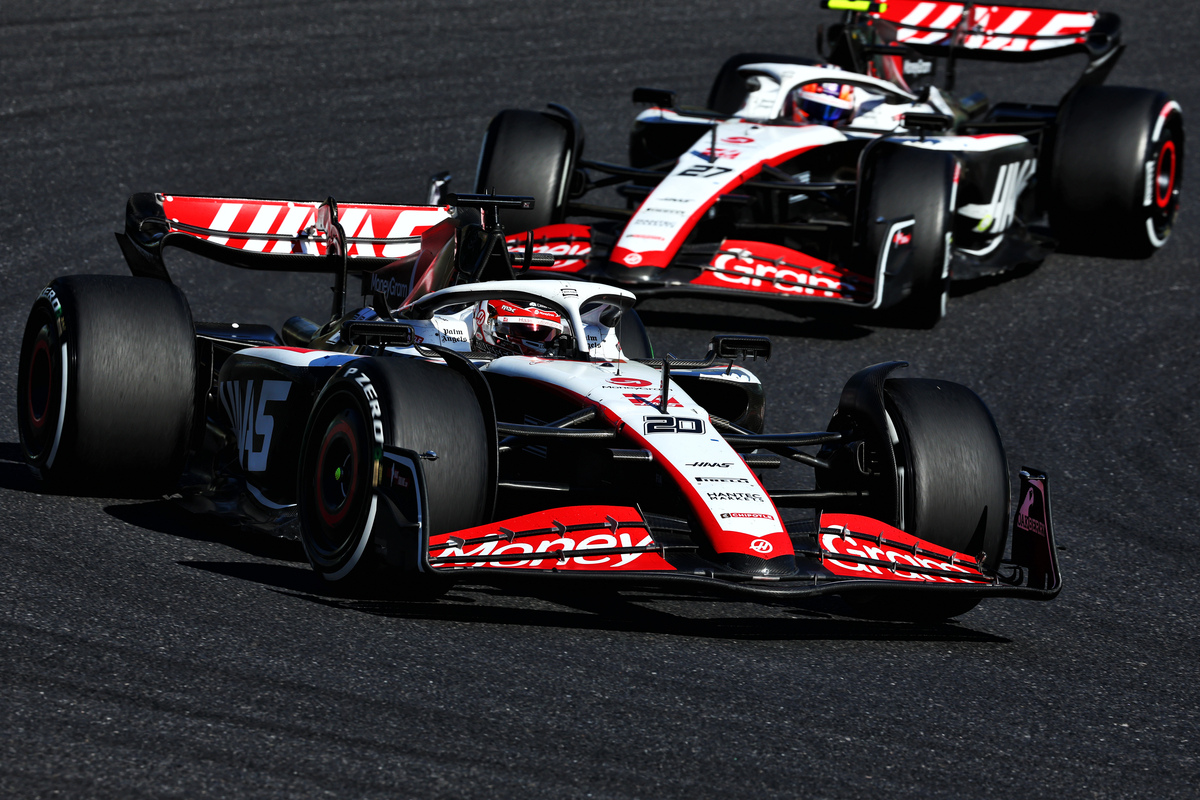 The Haas upgrade due for the United States is designed to inform the 2024 car. Image: Coates/XPB Images