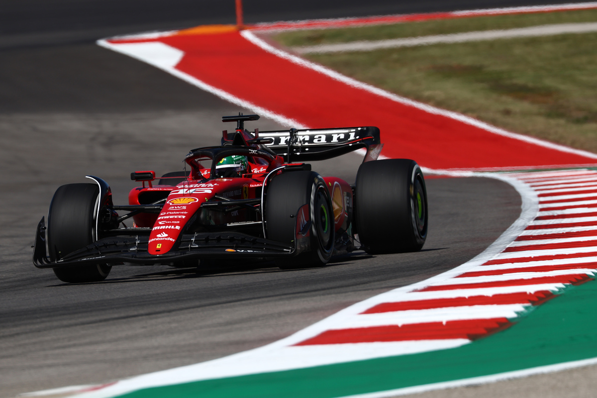 Charles Leclerc took pole for the United States Grand Prix. Image: XPB Images
