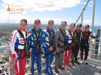 The Race of Stars group of internationals at Q1 Skypoint on the Gold Coast