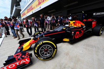 Daniel Ricciardo ran the aeroscreen in practice at Sochi