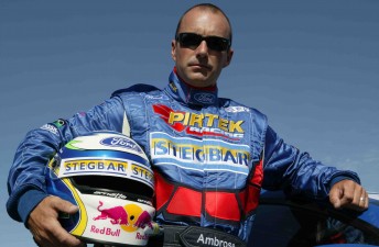 Marcos Ambrose in his Pirtek Racing suit in 2005