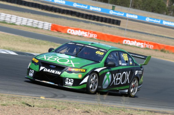 Marcos Ambrose on track at Queensland Raceway