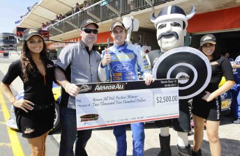 The Armor All Pole Award has become a traditional prize in V8 Supercars