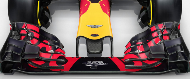 Aston Martin features on the nose of the RBR F1 cars