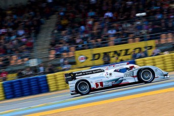 The #1 Audi on its way to victory at Le Mans