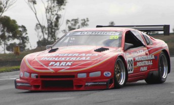 Kerry Baily will repair his Nissan 300ZX after a big accident at Mallala
