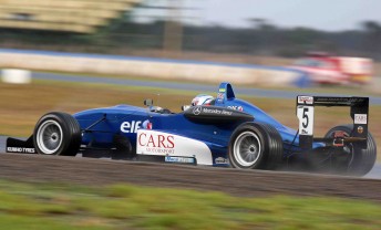 Ben Barker took his first Formula 3 victory at Mallala today
