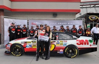 Greg Biffle took the Coors Pole Award