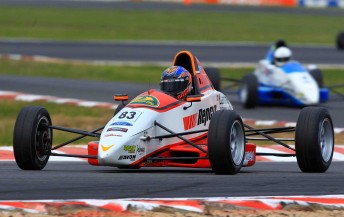 Matt Brabham on his way to victory during the Winton event