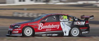 The Bundaberg Red Racing Commodore VE of Fabian Coulthard