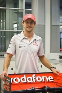 McLaren released this photo of new signing Jenson Button via its Twitter service 