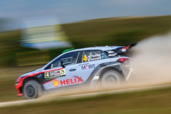 Hayden Paddon is eyeing second place 