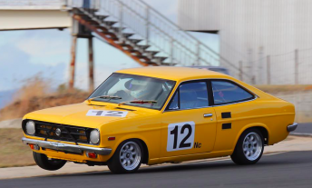 Campbell started racing in this Datsun 1200, which he still owns and occasionally races today 
