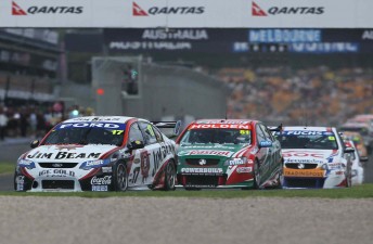 The V8 Supercars at the Albert Park circuit last year