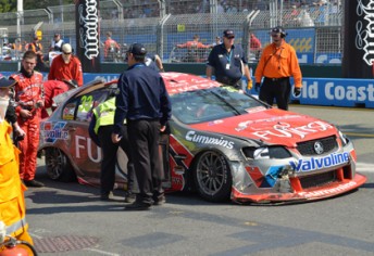The remains of the #34 GRM Commodore