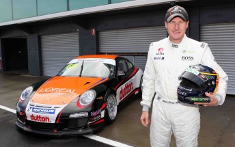Mark Skaife with the #60 Carrera Cup car at Phillip Island