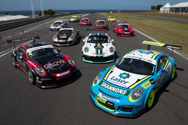 Fifteen Carrera Cup cars took to Phillip Island today
