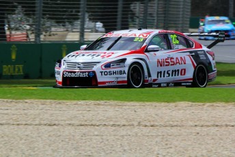 Electrical problems ensured Michael Caruso failed to complete a flying lap