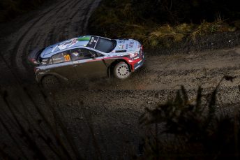 Hayden Paddon sits in fourth place