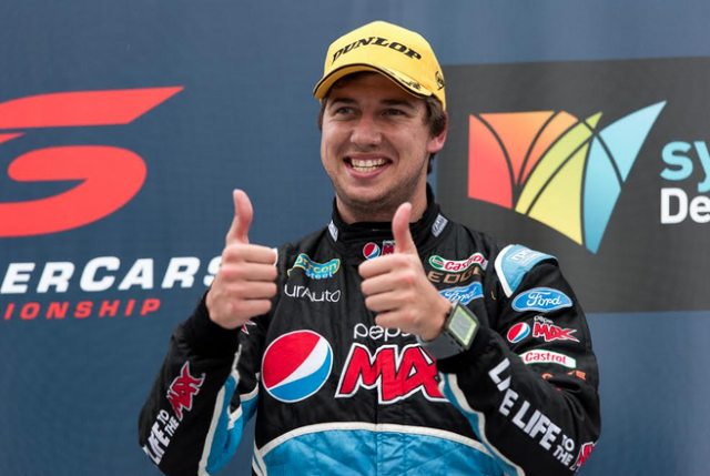 Chaz Mostert closed on team-mate Mark Winterbottom with his fifth win of the season