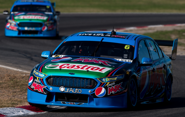 Chaz Mostert edged Mark Winterbottom to pole