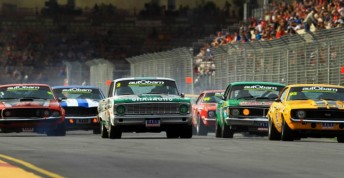 The start of the Touring Car Masters at the Clipsal 500 last month