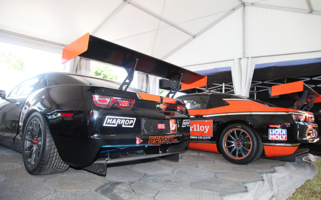 The two M Motorsport Camaros in the AGTC paddock