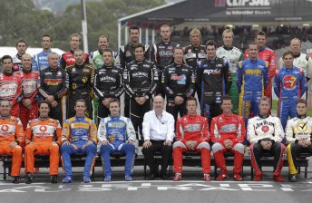 thumb The V8 Supercars drivers at the CLipsal 500 this year