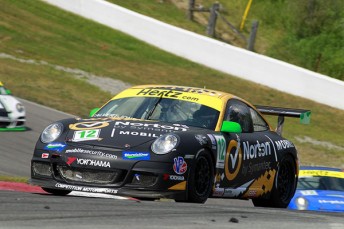A Competition Motorsports Porsche seen here competing in the 2012 IMSA GT3 Cup Challenge