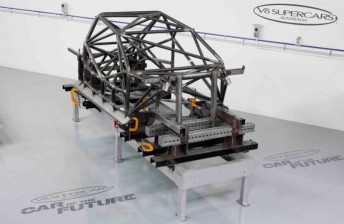 The Nissan will use the same basic floor and cage structure as the Ford and Holden models