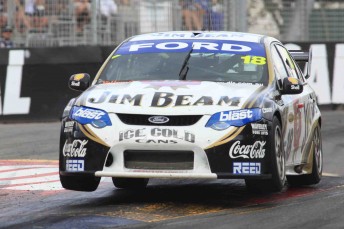 James Courtney en-route to second place at the Clipsal 500