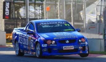The Ice Break-backed Holden VE that Pither will drive next weekend at Winton