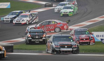 The start of any V8 Supercars race is always hectic – just like Race 2 at Yas Marina Circuit last week