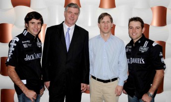 Rick Kelly, John Crennan, Marshall Farrer (Managing Director, Brown-Forman Australia – owners of the Jack Daniel's brand) and Todd Kelly.