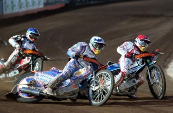 Jason Crump in action during the Scandinavian Grand Prix earlier this month